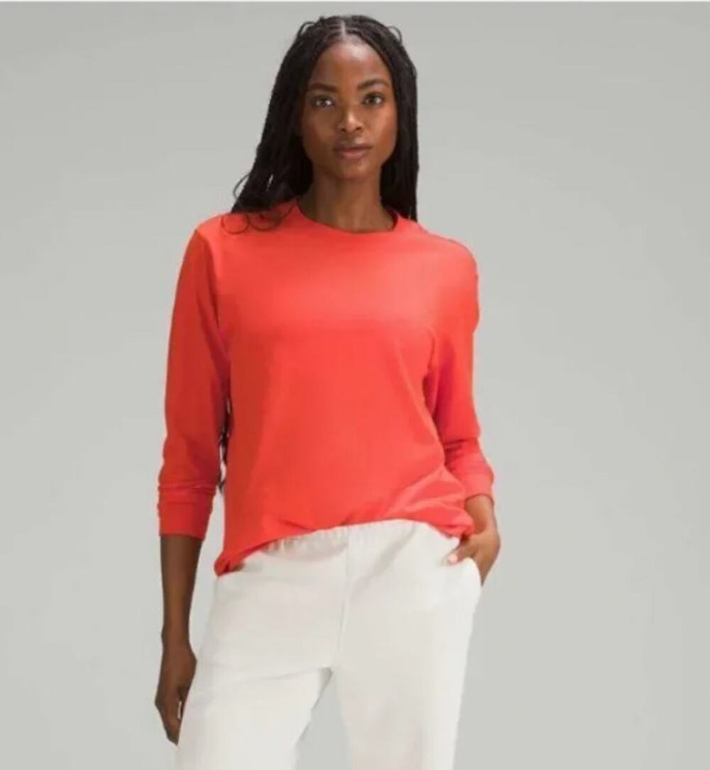 Lululemon All Yours Long Sleeve Solar Orange LAST CALL